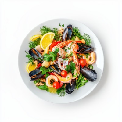 Фирменное блюдо Морской гриль прованс - купить в Загривочной